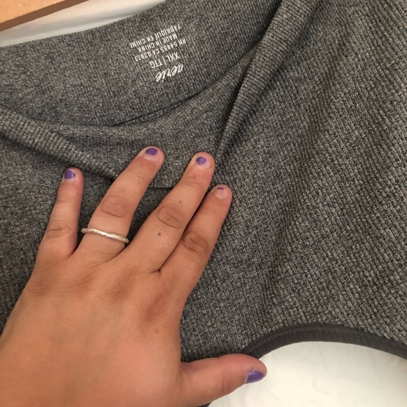 Ribbed grey sport bra  XXL - Picture 2 of 2